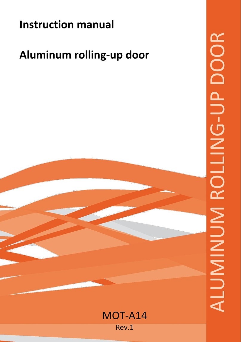 Ferroflex Aluminum Rolling Up High Speed Door instruction manual