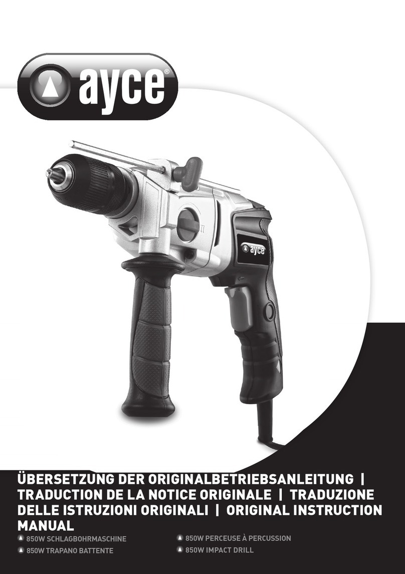 Ayce 1512 Original instruction manual