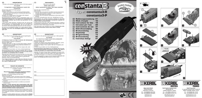Kerbl constanta3 Series Instructions for use Kerbl constanta3 Series Instructions for use