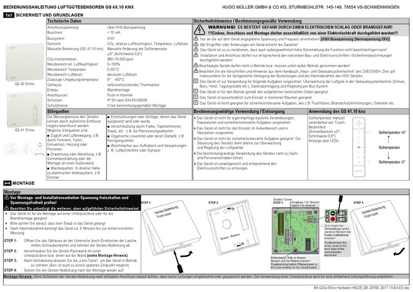 Hugo Müller GS 41.10 knx instruction manual
