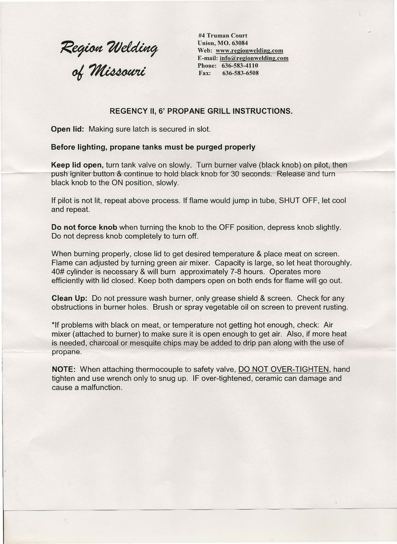 Region Welding Regency II instructions