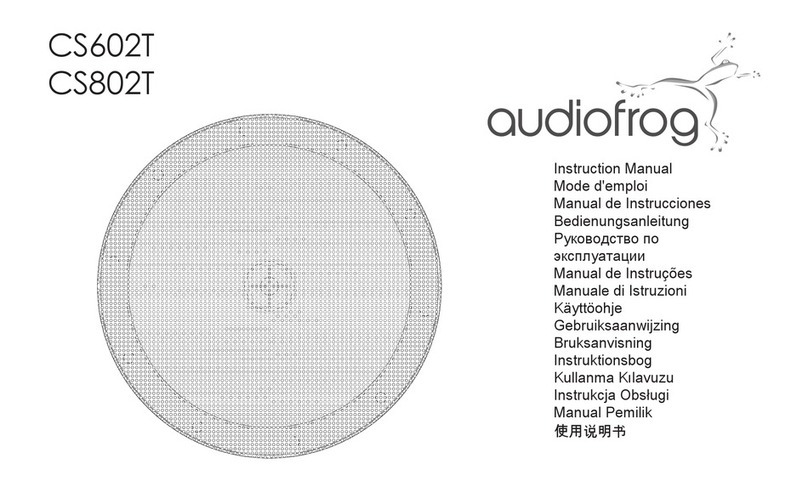 Audiofrog CS802T instruction manual