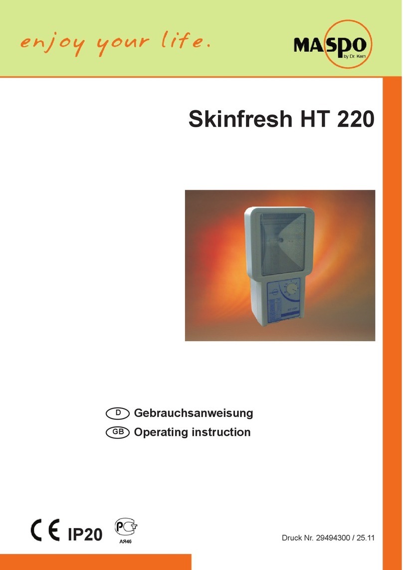 Maspo Skinfresh HT 220 operating instructions