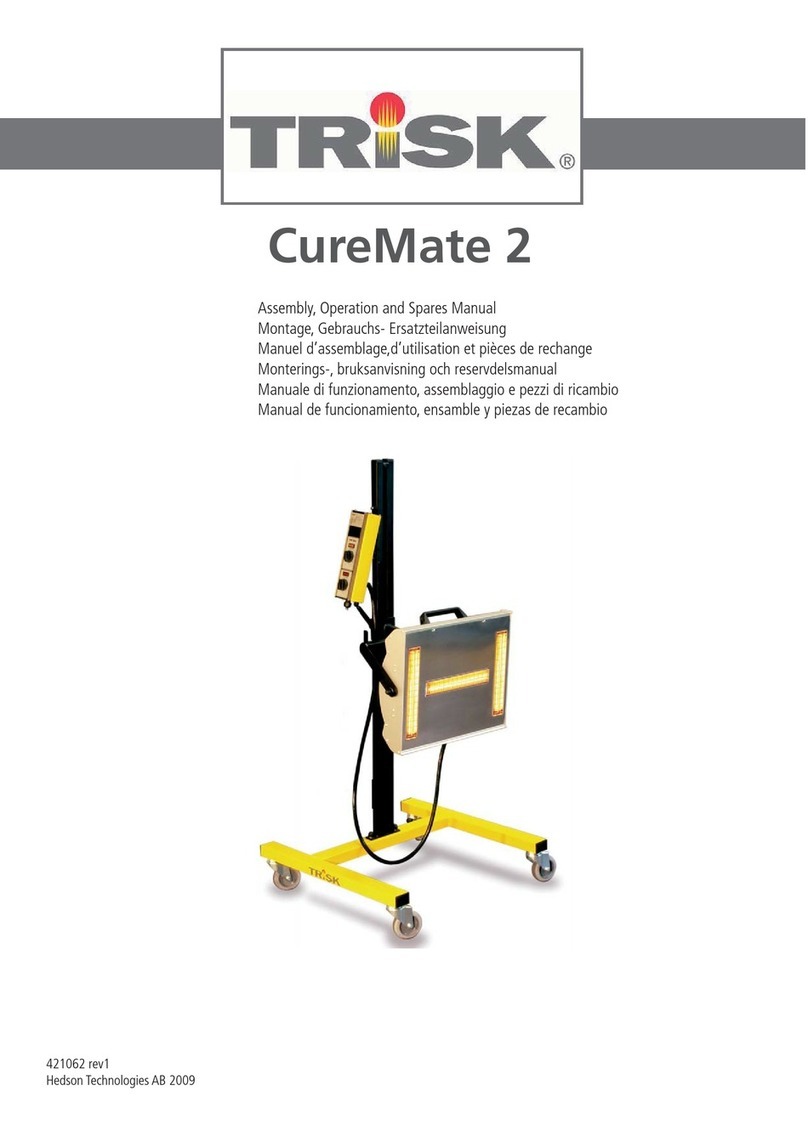 Trisk CureMate 2 Installation instructions