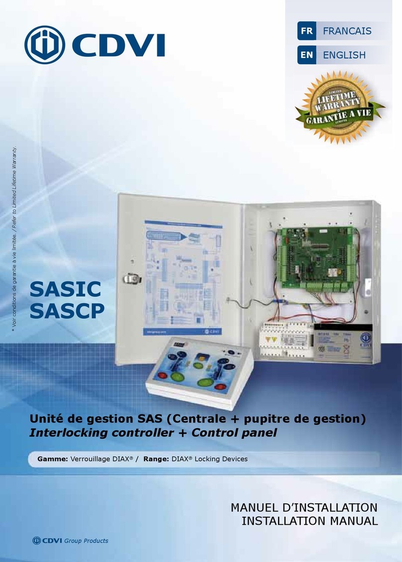 CDVI SASIC installation manual