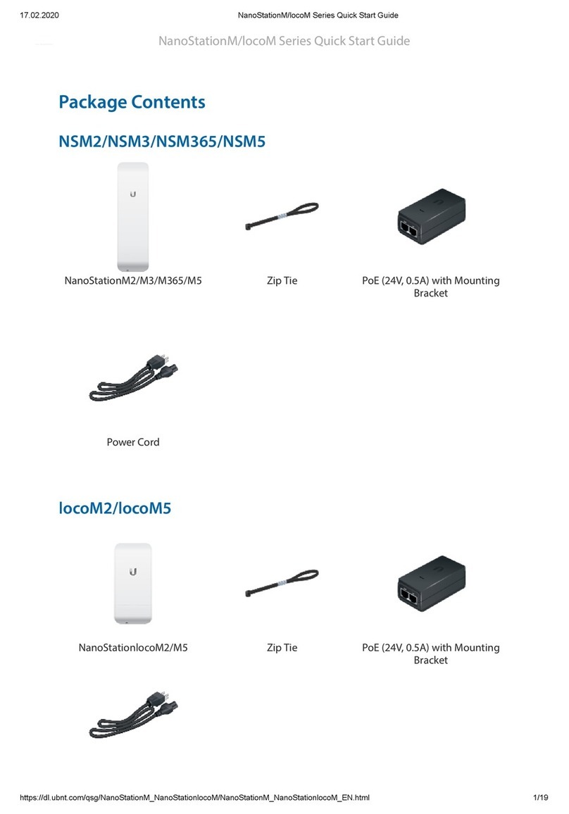 Ubiquiti NanoStatonM Series quick start guide
