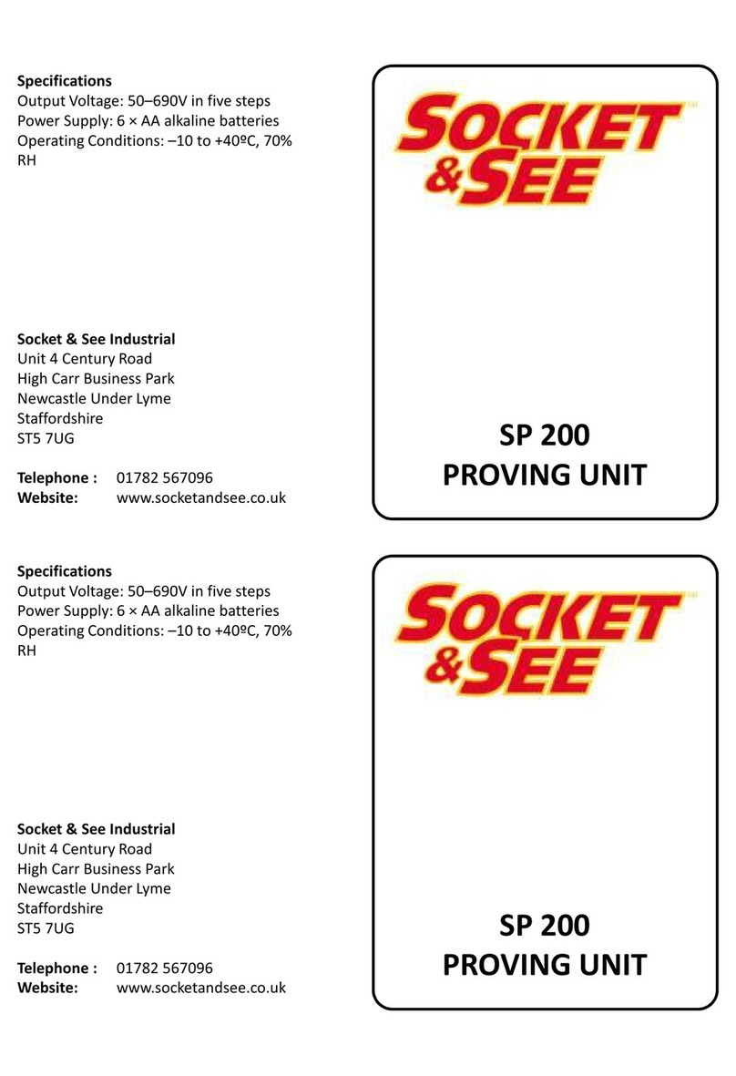 Socket & See SP 200 User manual