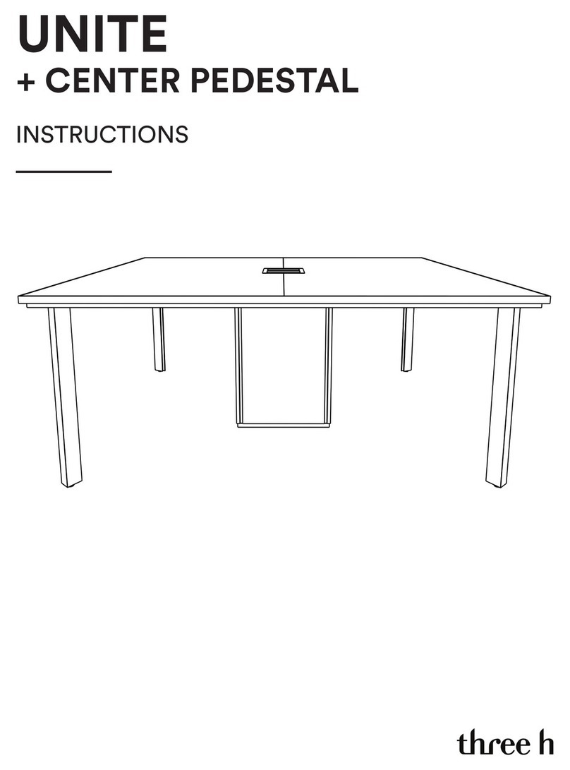 three h UNITE + CENTER PEDESTAL User manual
