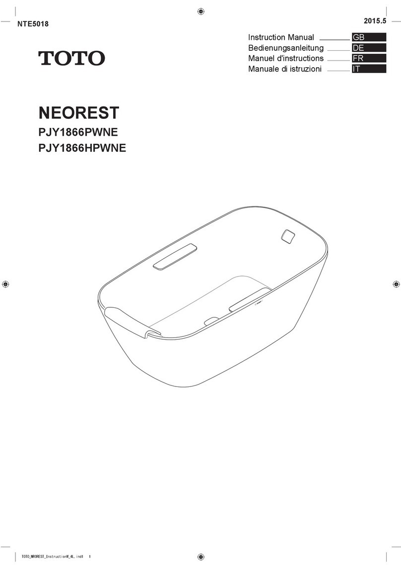 Toto Neorest PJY1866PWNE instruction manual