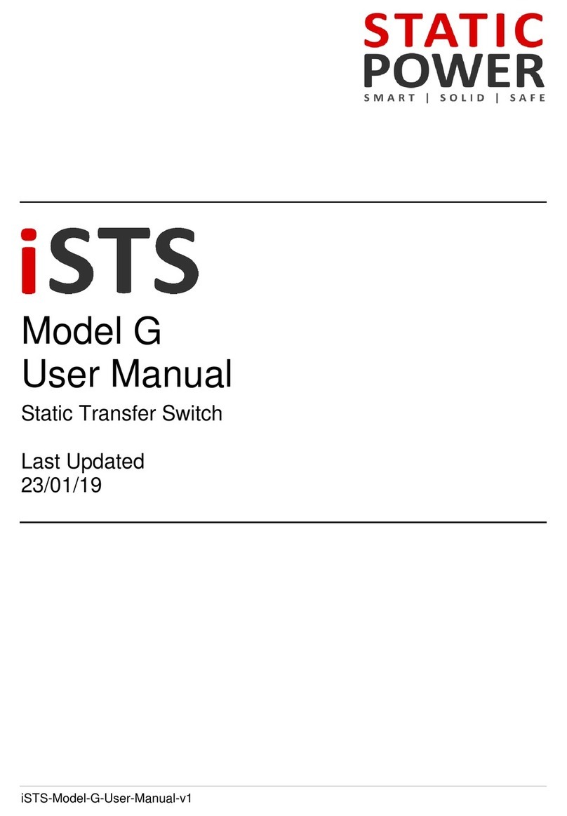 Static Power iSTS G user manual