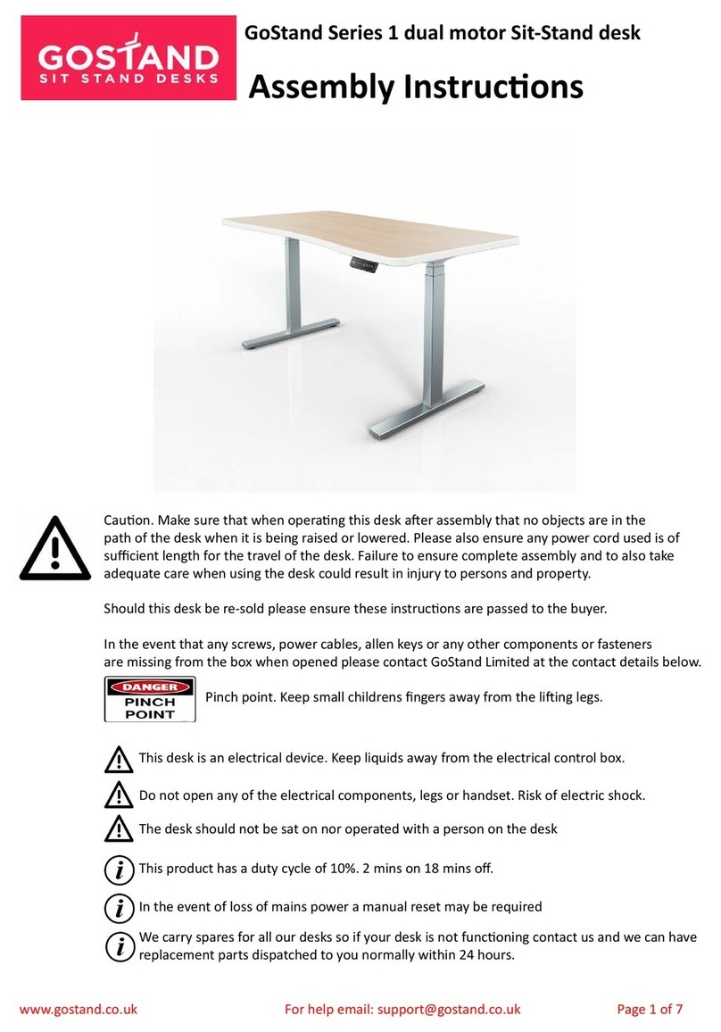 GoStand 1 Series Assembly instructions GoStand 1 Series Assembly instructions