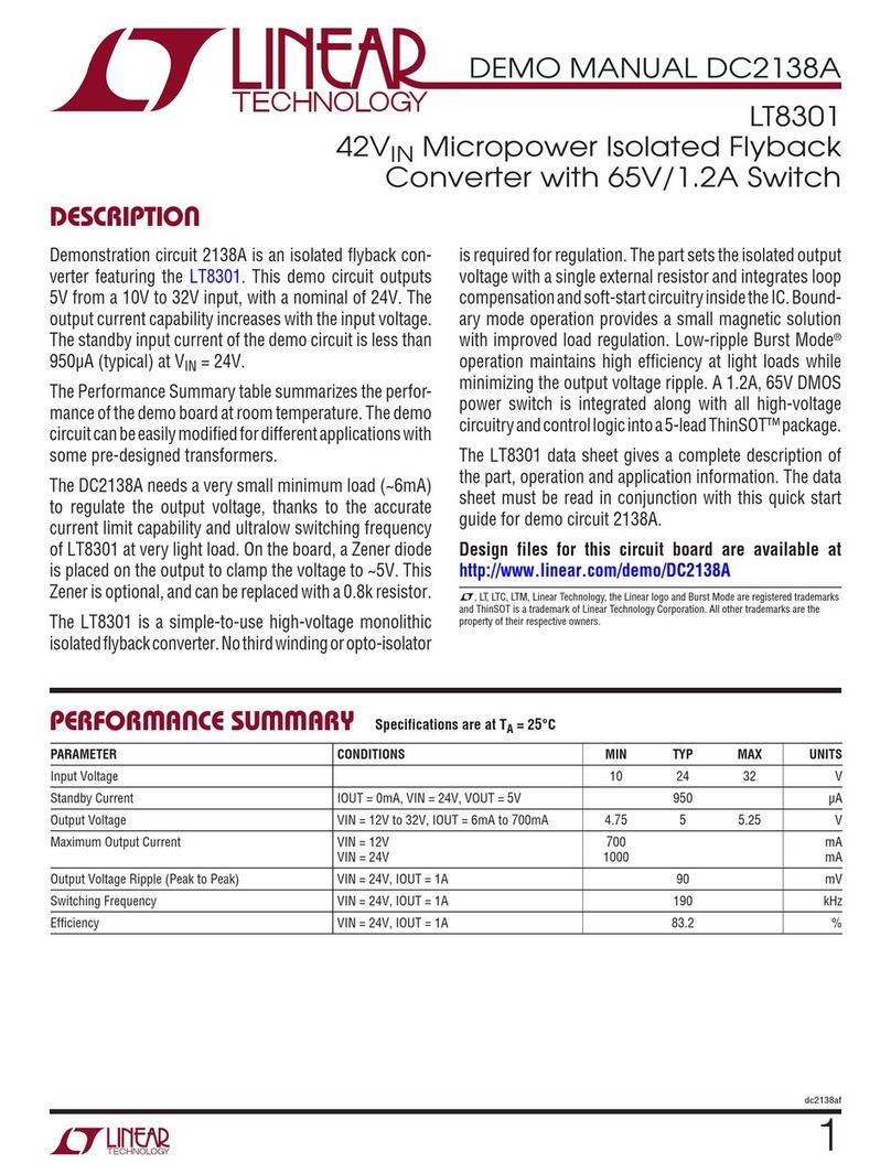 Linear Technology Analog Devices LT8301 Demo Manual