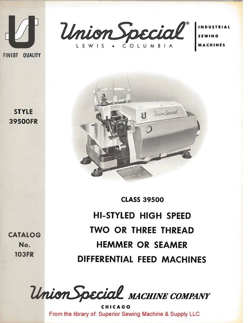 UnionSpecial 39500FR User manual
