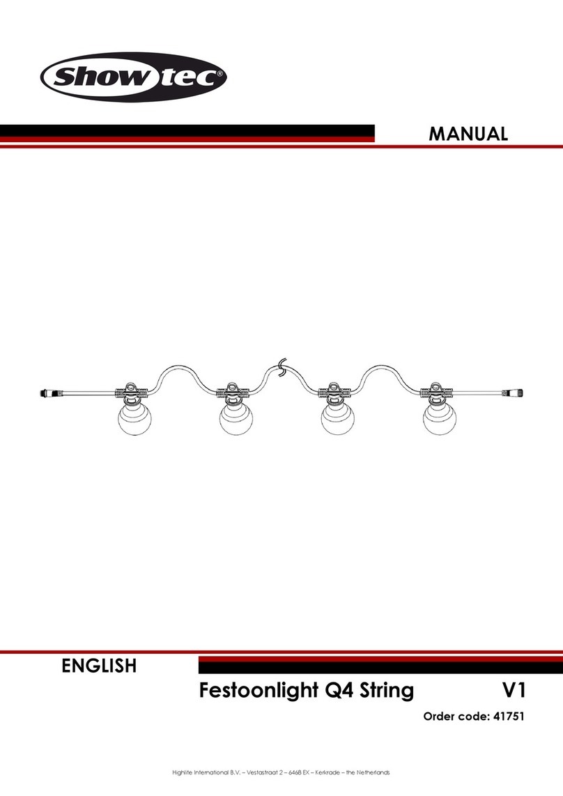 Show Tec Festoonlight Q4 String User manual