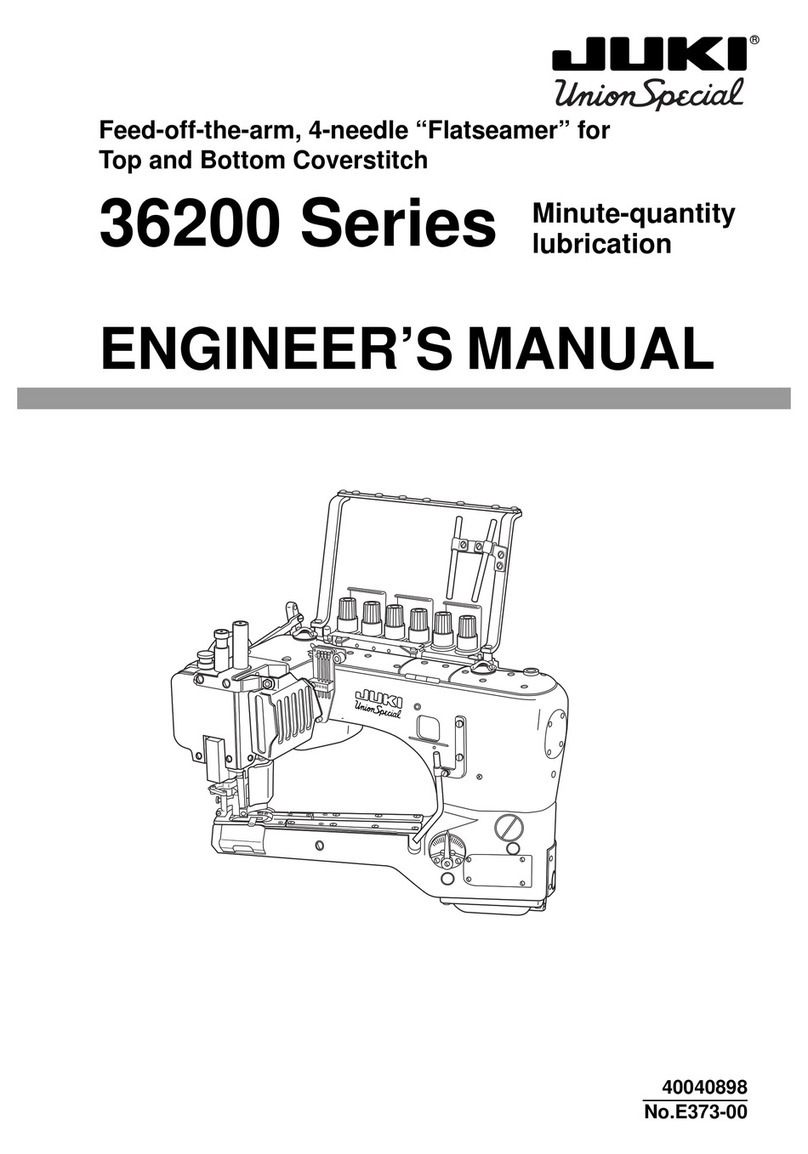UnionSpecial Juki 36200 Series Quick start guide