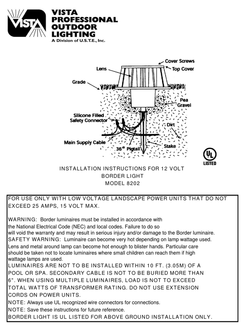 U.S.T.E. VISTA 8202 installation instructions U.S.T.E. VISTA 8202 installation instructions