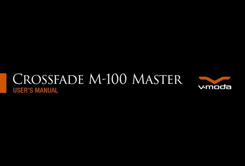 V-Moda Crossfade M-100 Master User manual V-Moda Crossfade M-100 Master User manual