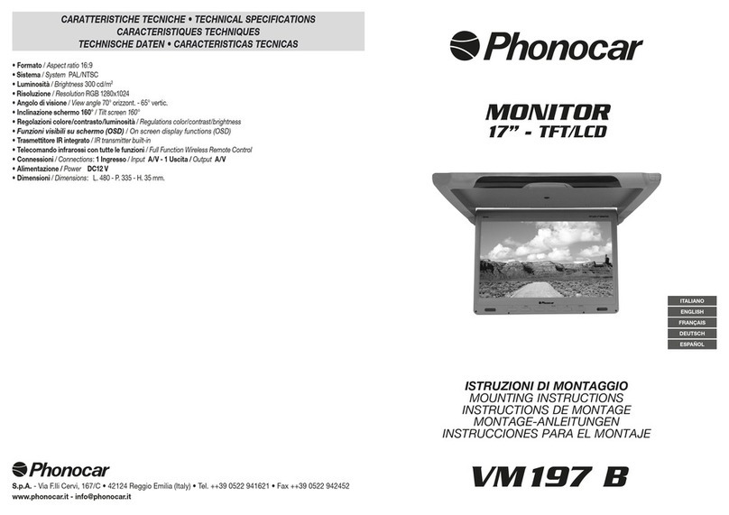 Phonocar VM197B Mounting instructions