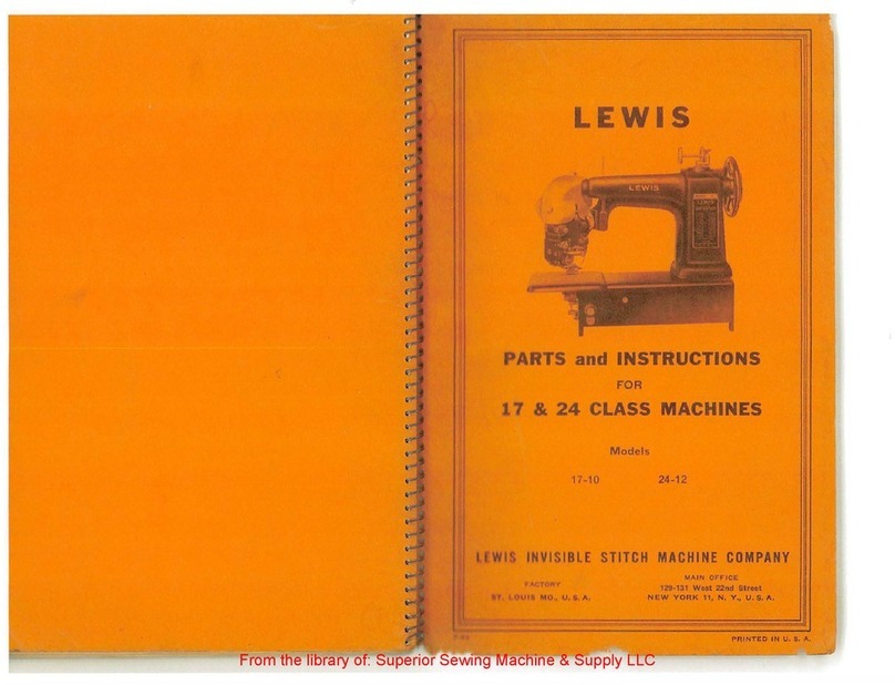 Lewis 17-10 PARTS and INSTRUCTIONS
