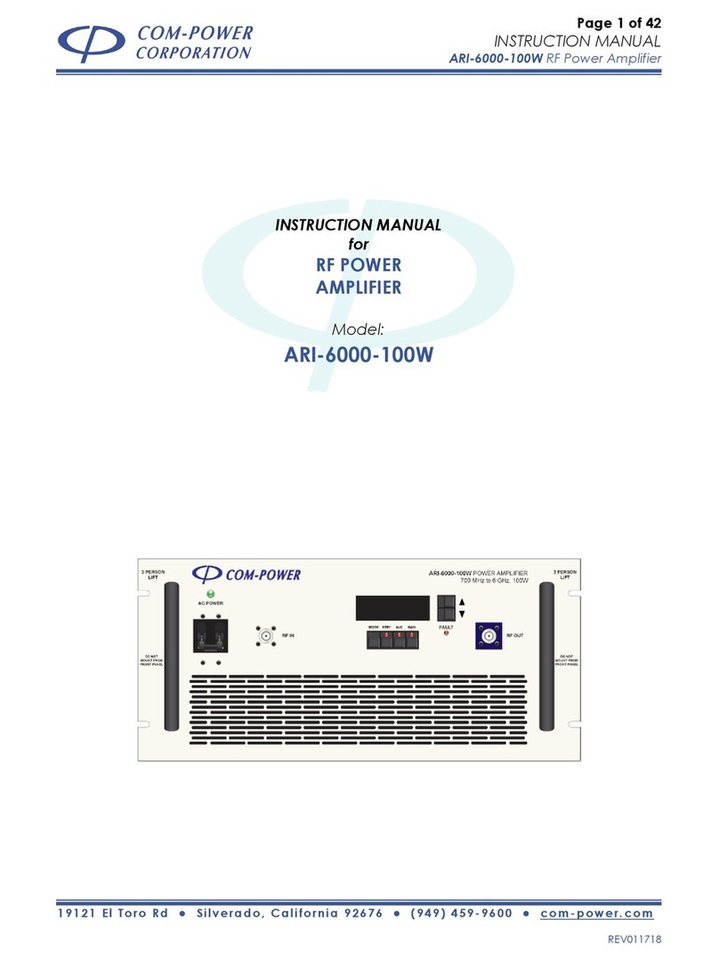 COM-power corporation ARI-6000-100W instruction manual