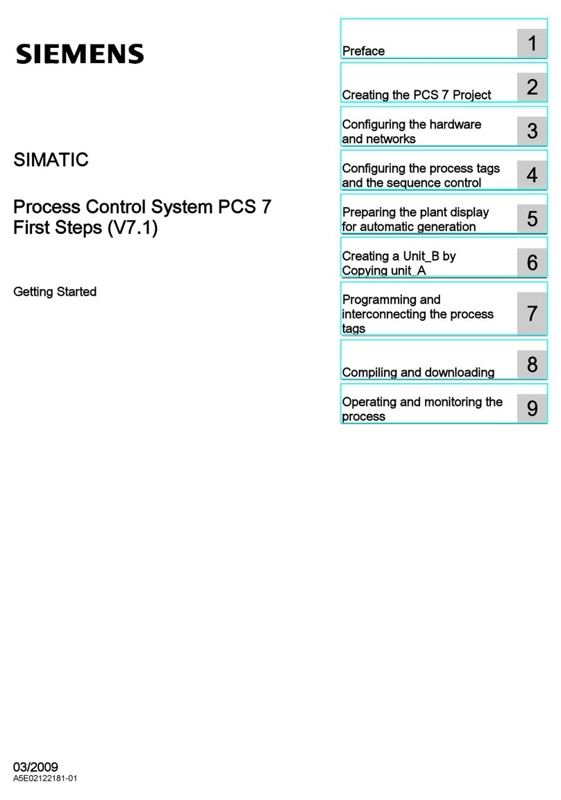 Siemens SIMATIC PCS 7 Getting started