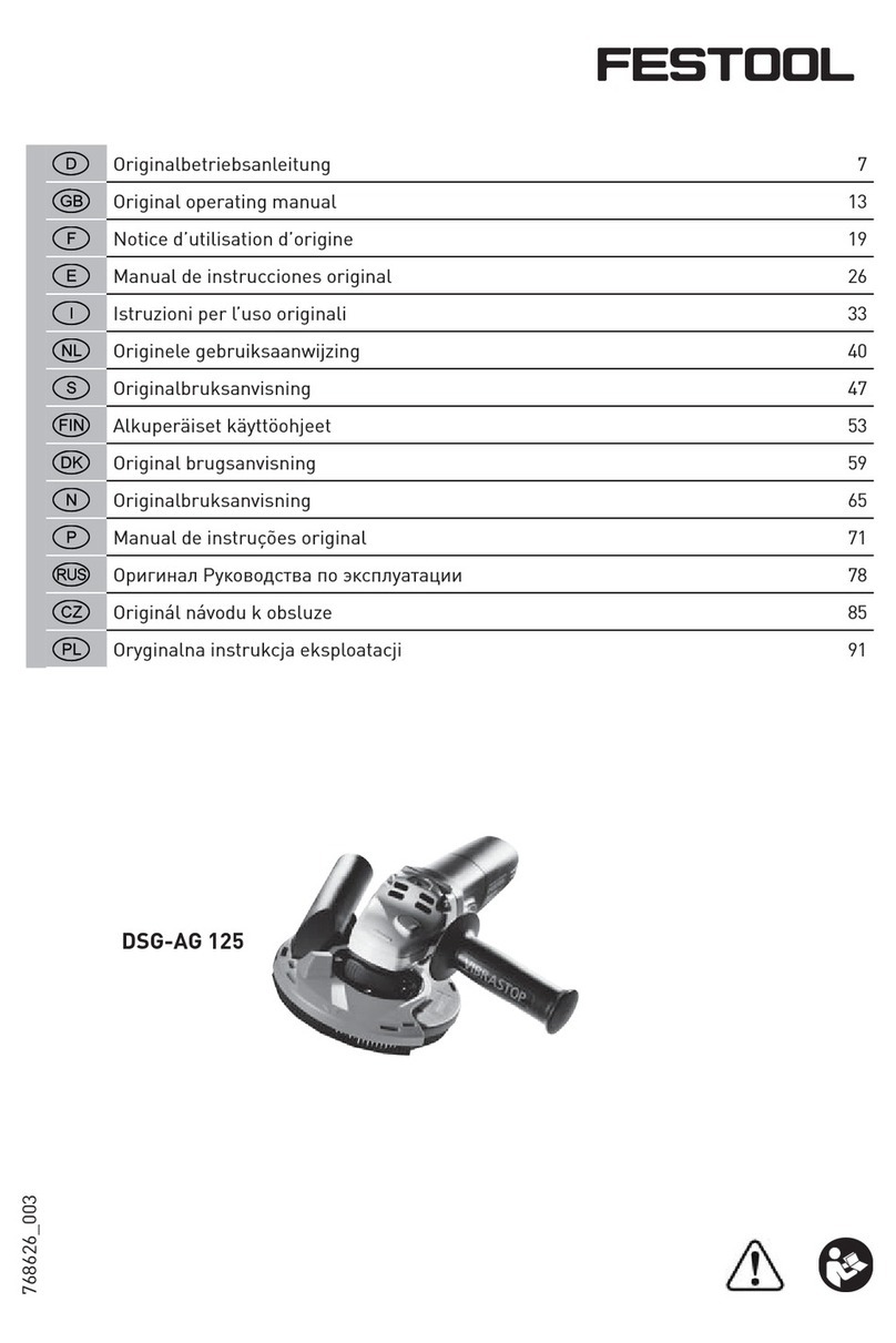 Festool DSG-AG 125 Original operating manual