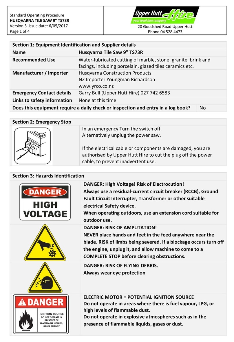 Husqvarna TS73R Manual