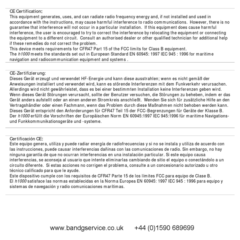 B&G 3fd User manual