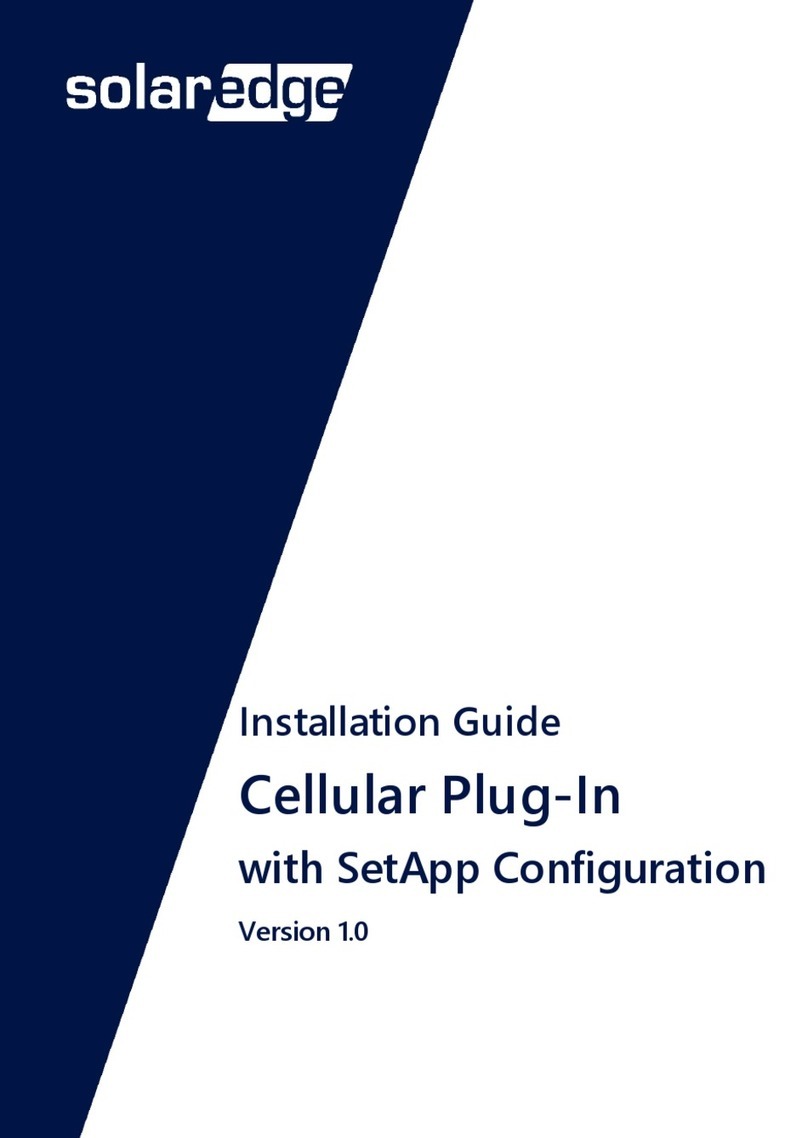 SolarEdge Cellular Plug-In User manual
