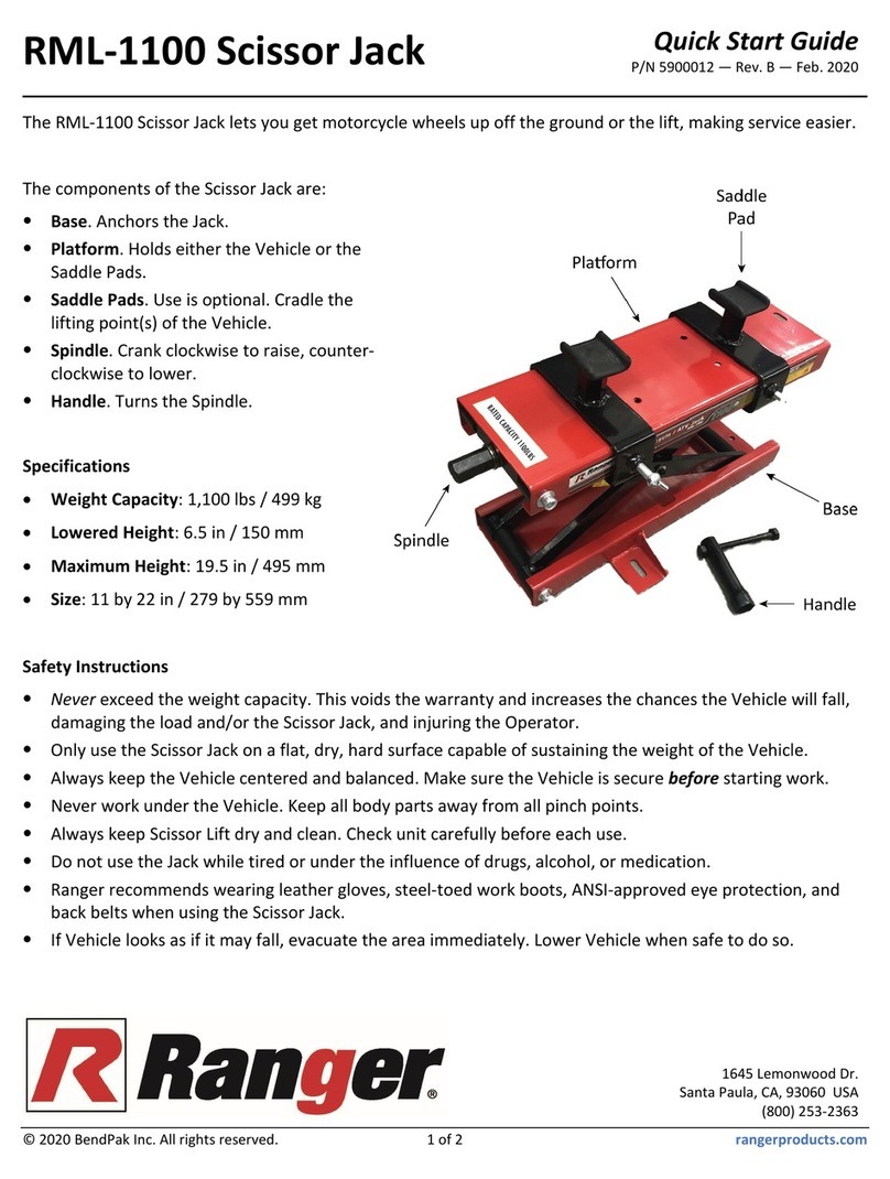 Ranger RML-1100 User manual