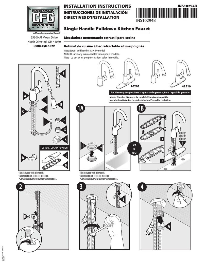 Cleveland Faucet Group 46201 installation instructions