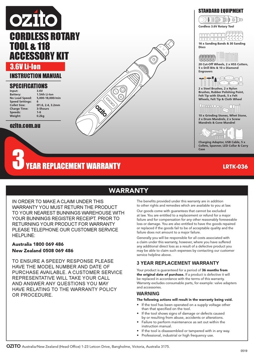 Ozito LRTK-036 instruction manual