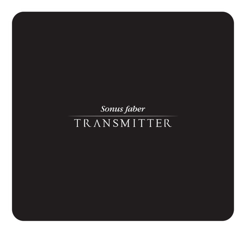 Sonus Faber TRANSMITTER manual