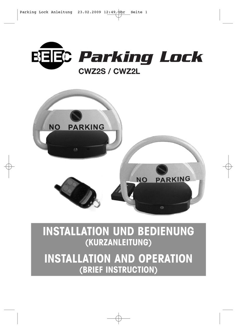 Betec CWZ2S Installation and operation