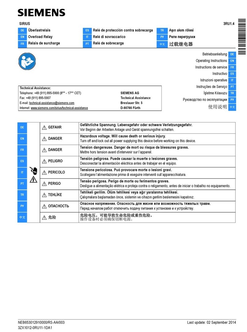 Siemens SIRIUS 3ZX1012-0RU11-1DA1 User manual