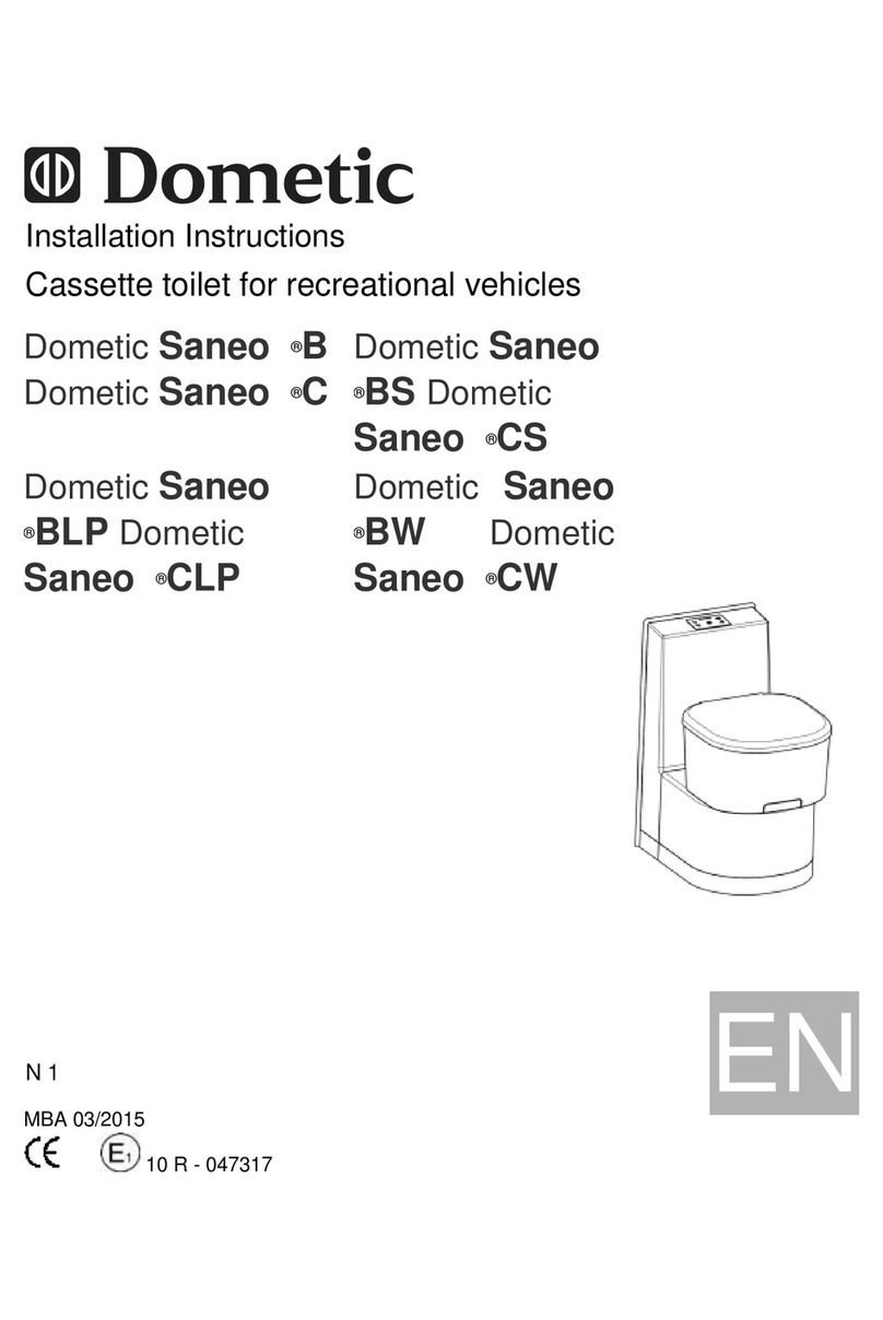 Dometic Saneo B installation instructions Dometic Saneo B installation instructions