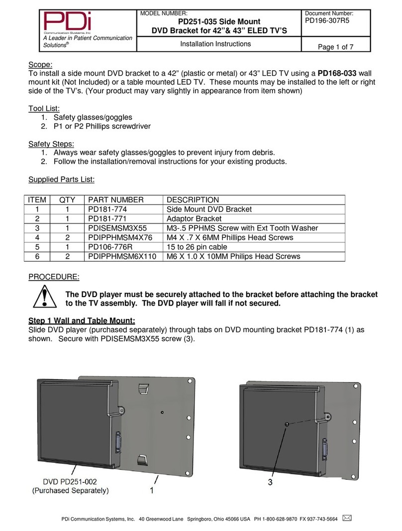 PDi PD251-035 installation instructions