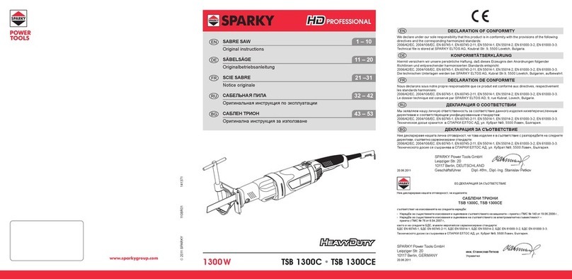 Sparky Group HeavyDuty TSB 1300CE Original instructions