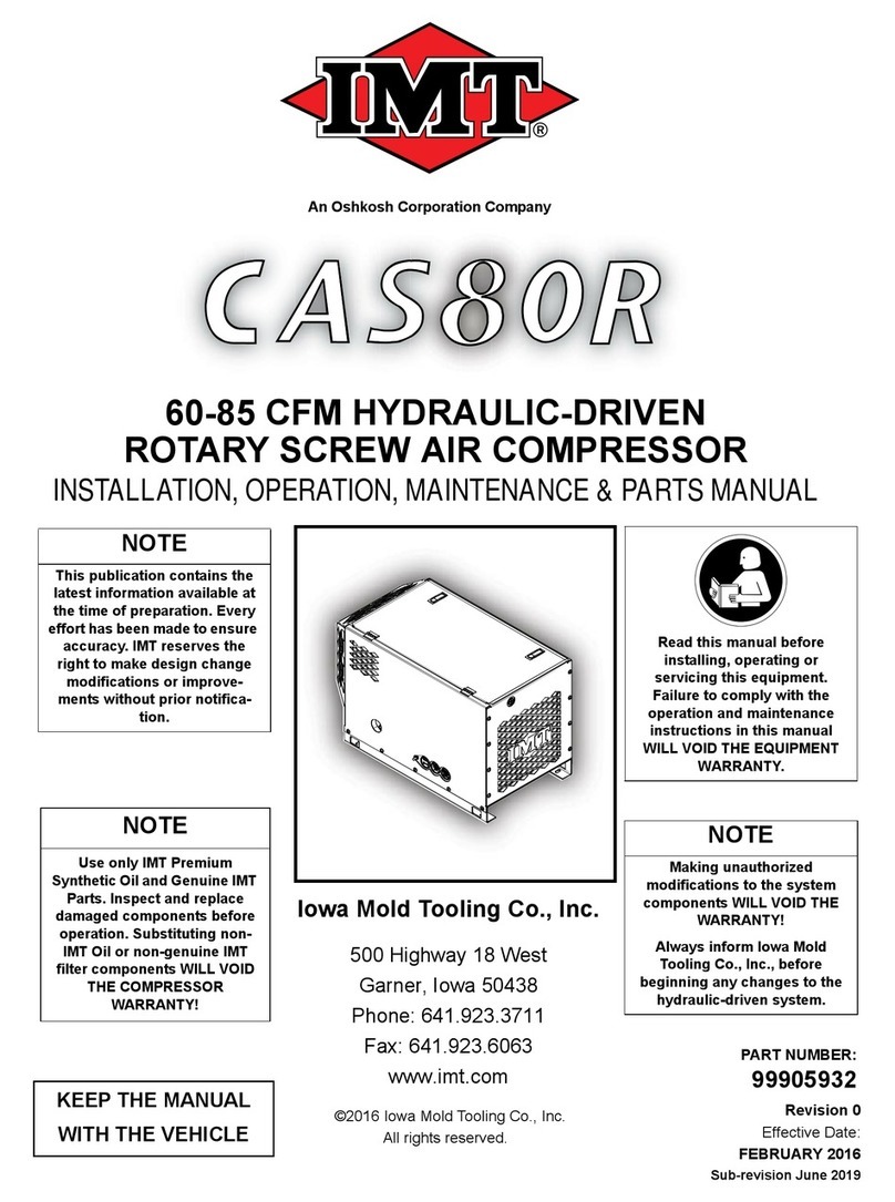 Oshkosh Corporation IMT CAS80R Installation, Operation, Maintenance & Parts Manual
