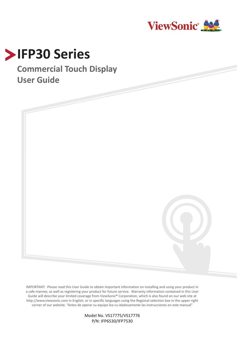 ViewSonic IFP30 Series User manual
