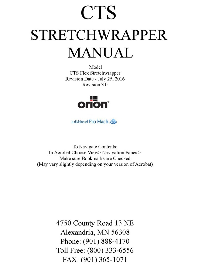 Pro Mach Orion CTS Flex Stretchwrapper manual