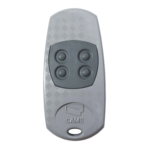 CAME TOP Series User manual