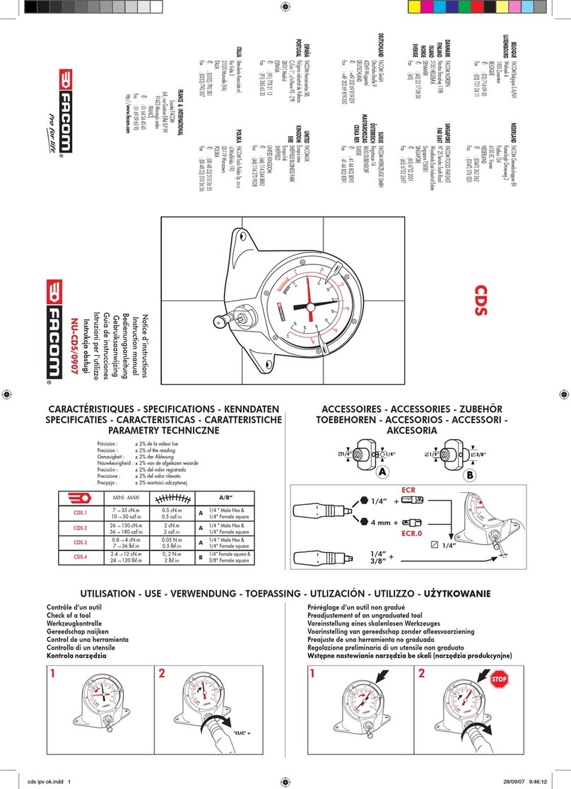Facom CDS Series User manual