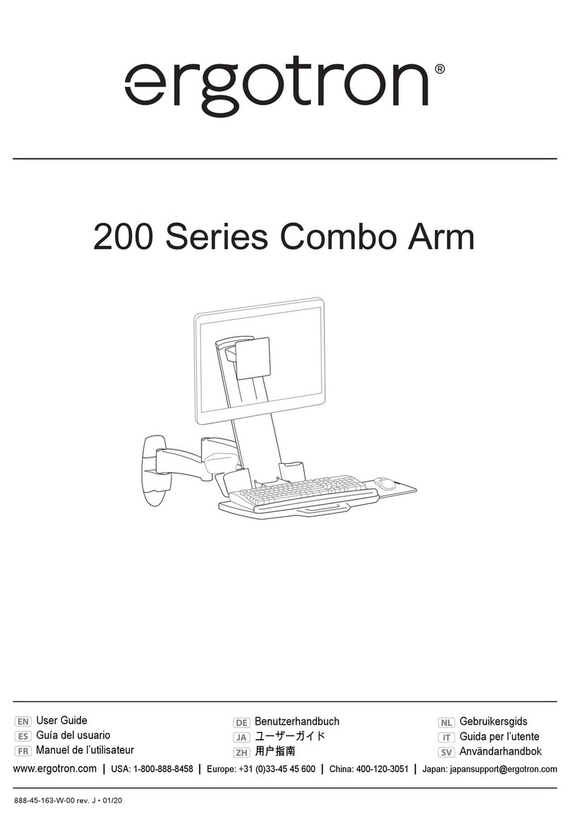 Ergotron 200 Series Combo Arm User manual