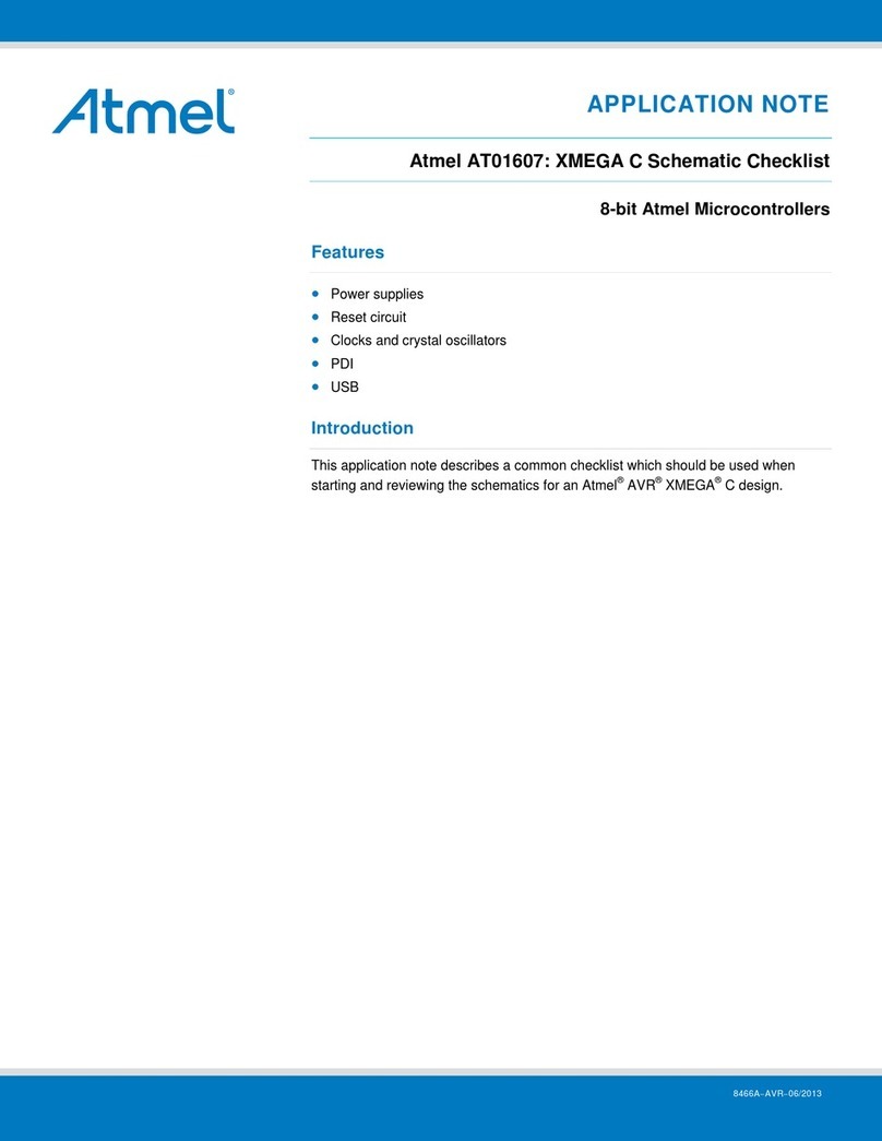 Atmel AT01607 Installation and operating instructions