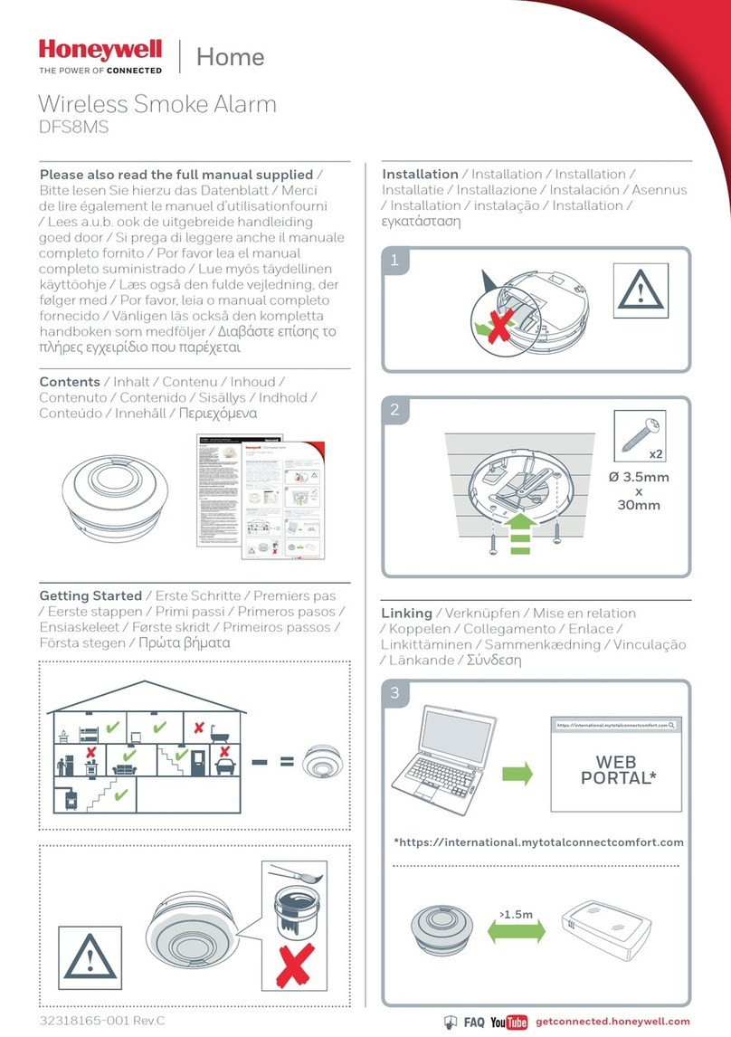 Honeywell Home DFS8MS manual