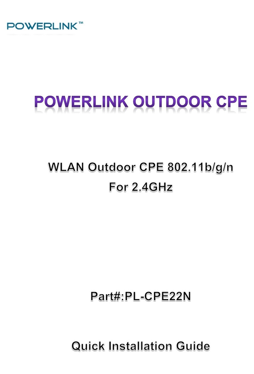 Powerlink CPE Quick installation guide