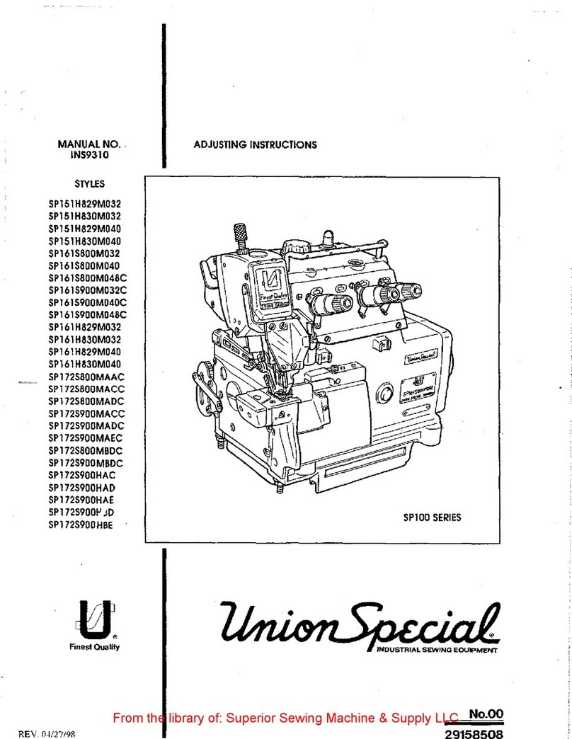 UnionSpecial SP100 Series User manual