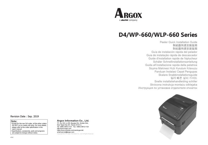 SATO Argox D4 Series User manual