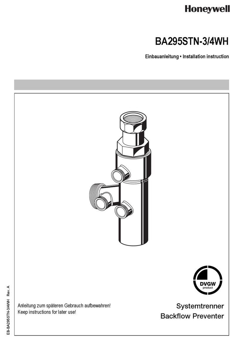 Honeywell BA295STN-3/4WH User manual